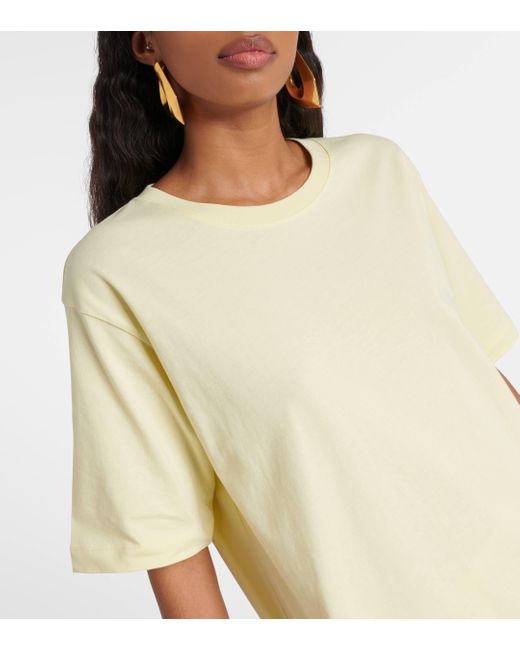 Dries Van Noten Yellow Cotton Jersey T-shirt