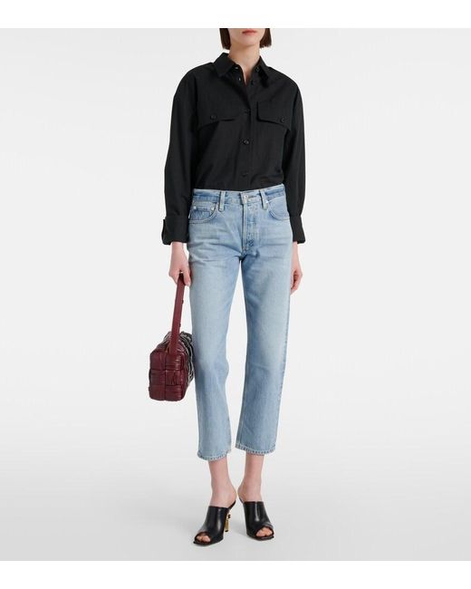 Citizens of Humanity Blue Isla Low-Rise Straight Jeans