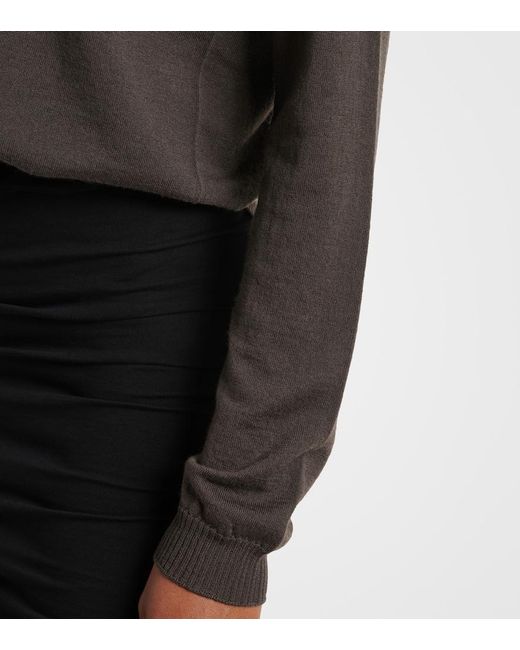 Rick Owens Brown Extreme Virgin Wool Sweater