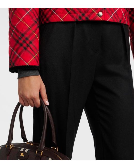 Chaqueta Check De Algodon Con Pana Burberry de color Red