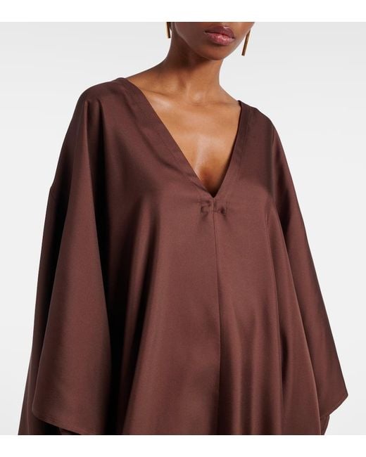 Tom Ford Brown Silk Twill Kaftan