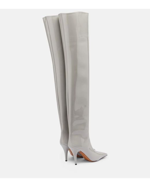 Stella McCartney Gray Eve Over-The-Knee Boots