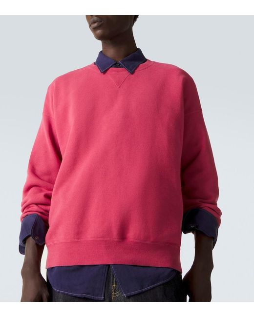 Sudadera Jumbo En Jersey De Algodon Visvim de hombre de color Pink