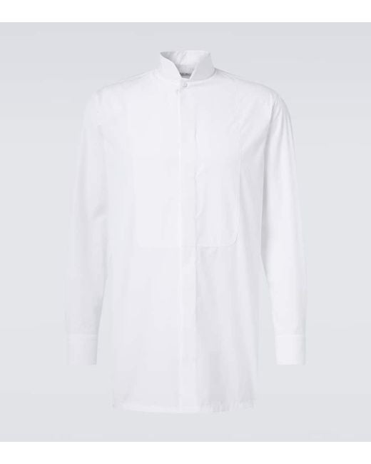 Camisa De Esmoquin De Algodon Loro Piana de hombre de color White