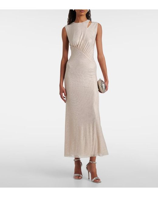 Robe Midi A Ornements Self-Portrait en coloris White