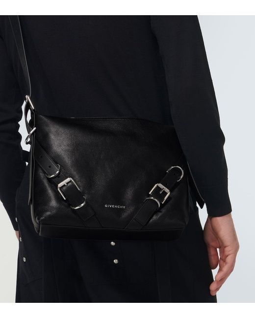Borsa A Tracolla Voyou Medium di Givenchy in Black da Uomo