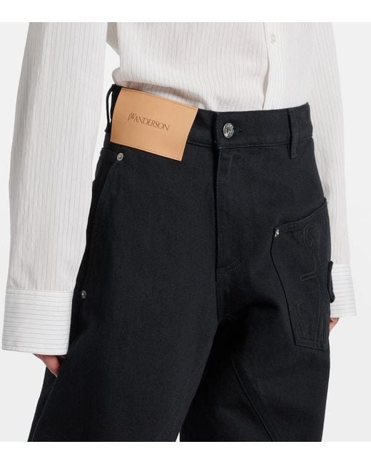 Jean Barrel A Taille Haute J.W. Anderson en coloris Blue