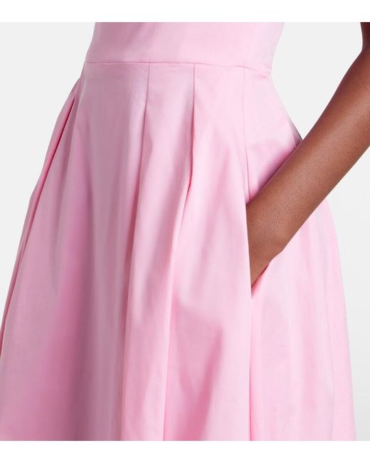 Rebecca Vallance Pink Dianthe Off-Shoulder Bustier Gown