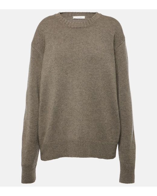 The Row Gray Fiji Cashmere Sweater