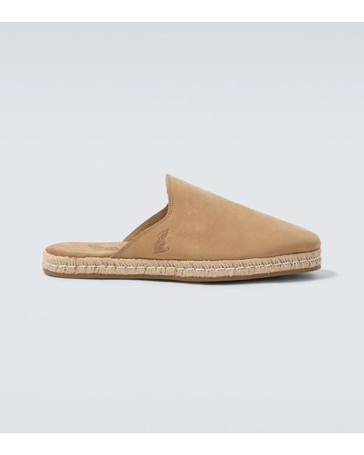 Ancient Greek Sandals White Fimos Leather Espadrille Mules for men