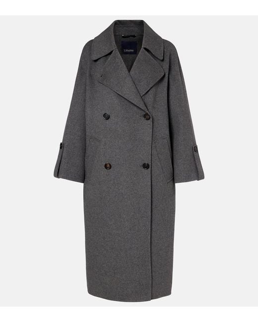 Max Mara Gray Alice Virgin Wool Coat