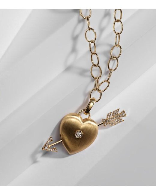 Marie Lichtenberg White Rosa 18Kt Necklace With Diamonds
