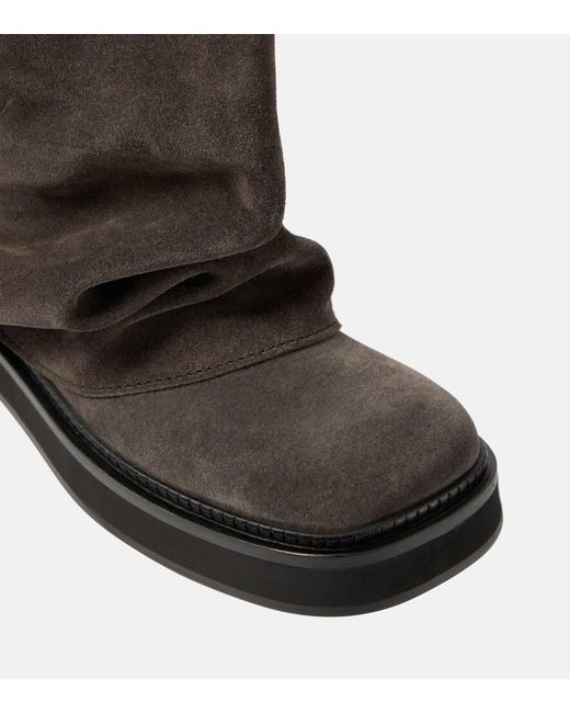 LW SIERRA COMBAT BOOT BROWN AND BLACK SUEDE
