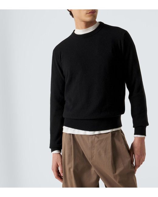 The Row Black Benji Cashmere Sweater for men