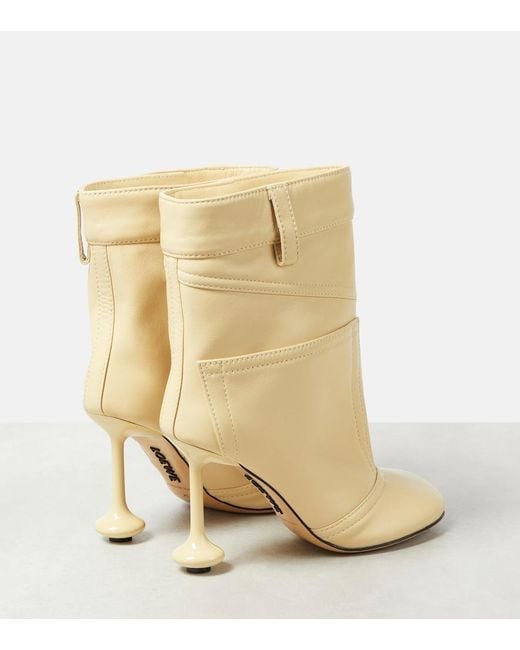 Loewe Natural Leather Toy Ankle Boots 90