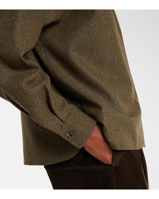 Max Mara Green Benares Wool Shirt