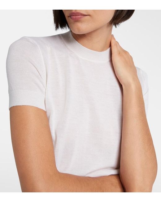 Givenchy White Knitted Cashmere Top