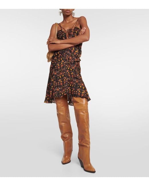 Isabel Marant Brown Lalex Leather Over-the-knee Boots