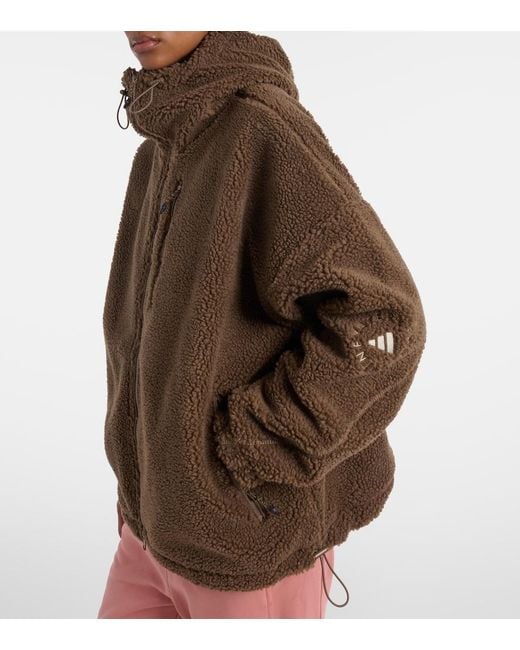 Adidas By Stella McCartney Pink Teddy Hoodie