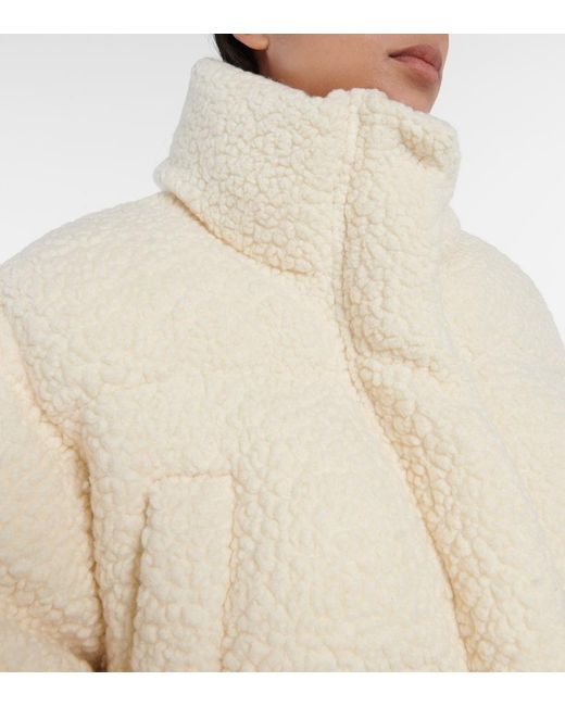 CORDOVA Natural Kozzy Cropped Wool-Blend Puffer Jacket