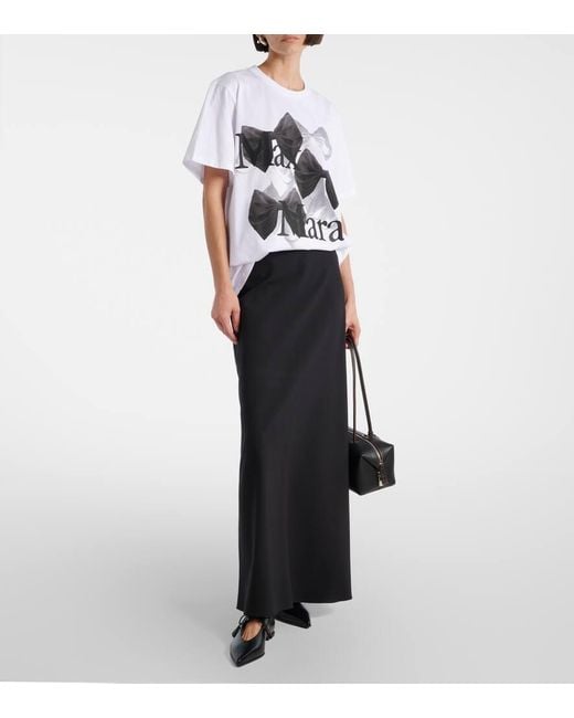 Max Mara Black Laceup Leather Flats