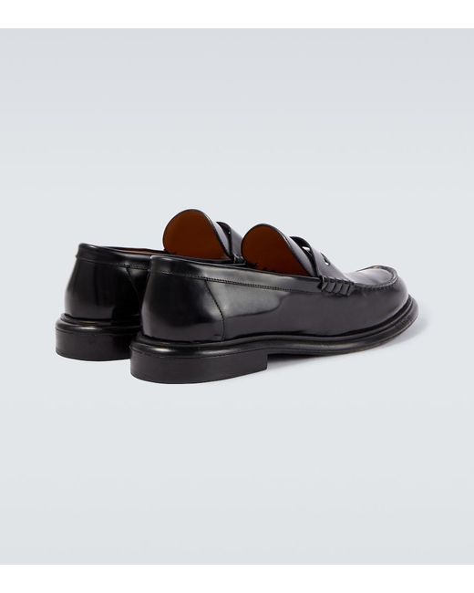 Givenchy Black Gent Leather Penny Loafers for men