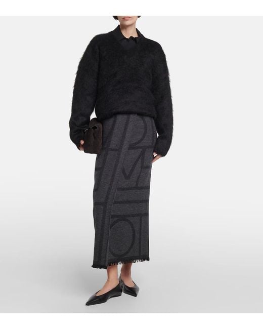 Pullover in misto alpaca di Totême  in Black