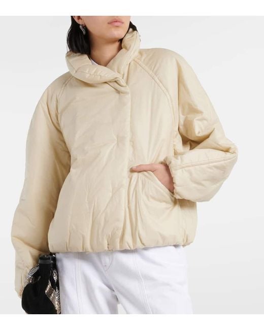 Isabel Marant Natural Wattierte Jacke Dylany
