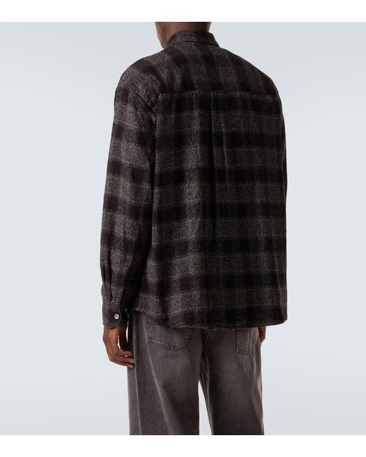 Camisa Above De Algodon A Cuadros Our Legacy de hombre de color Black