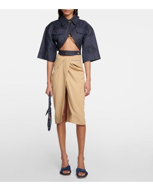 Jacquemus Blue Heeled Mules