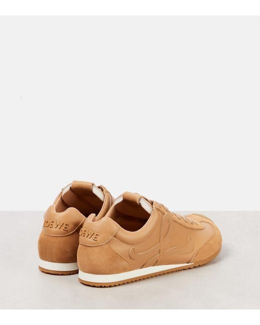 Loewe Brown Ballet Runner 2.0 Leather Sneakers