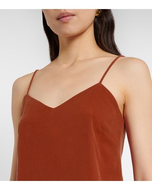 Max Mara Brown Silk Top