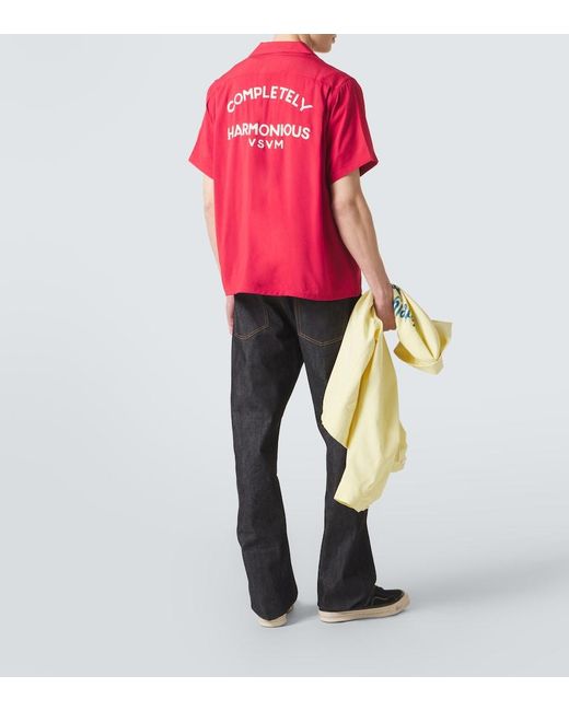 Visvim Pink Judd Canvas Bowling Shirt for men