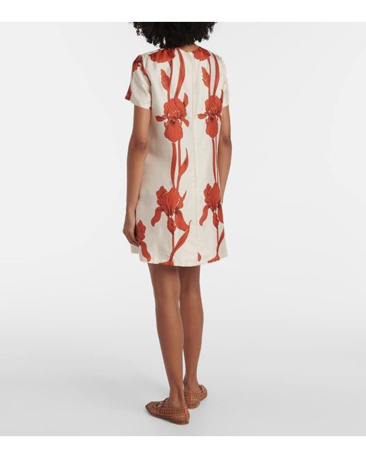 Robe En Soie A Fleurs LaDoubleJ en coloris Red