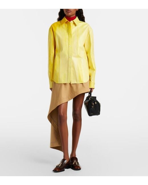 Loewe Yellow Leather Shirt