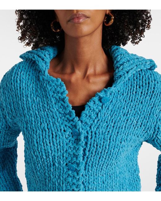 J.W. Anderson Blue Chenille Cardigan