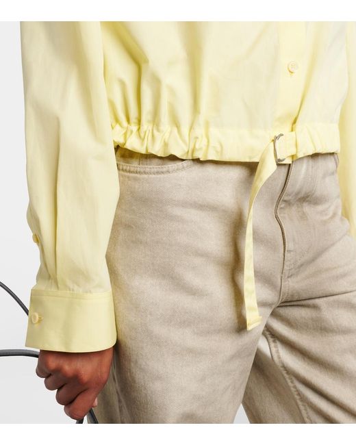 Loewe Yellow Double L Cotton Shirt