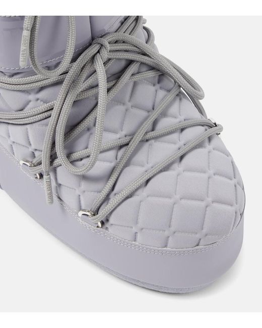 Moon Boot Gray Icon Low Quilt Snow Boots