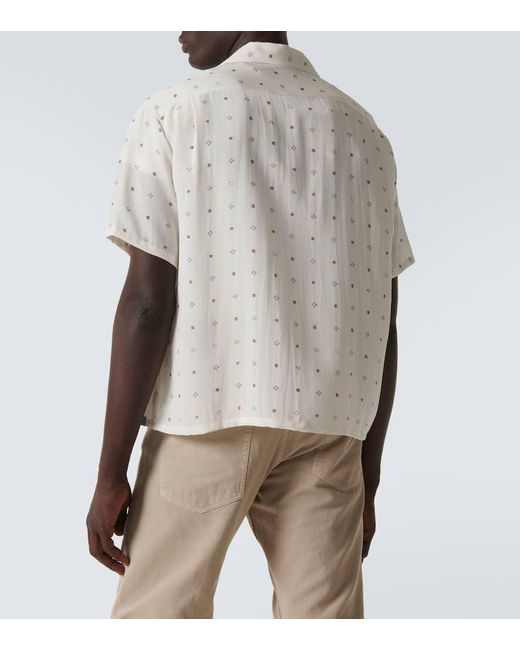 Camisa bowling Crosby de seda estampada Visvim de hombre de color White