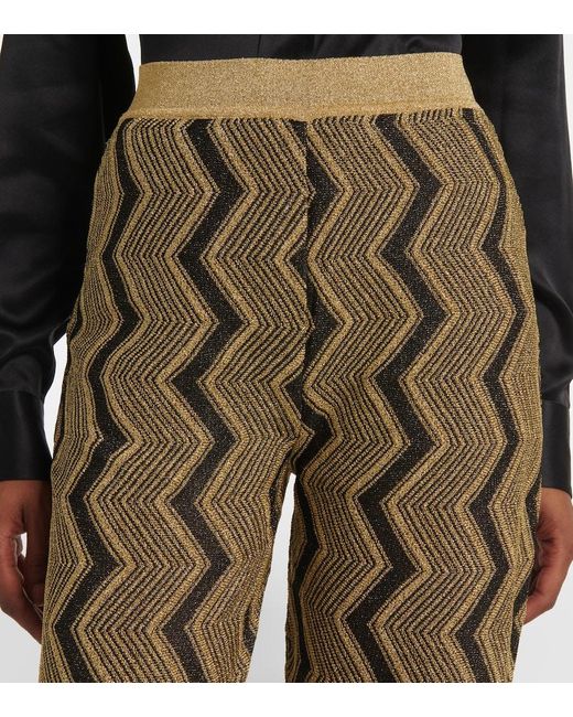 Missoni Metallic Zigzag Flared Pants
