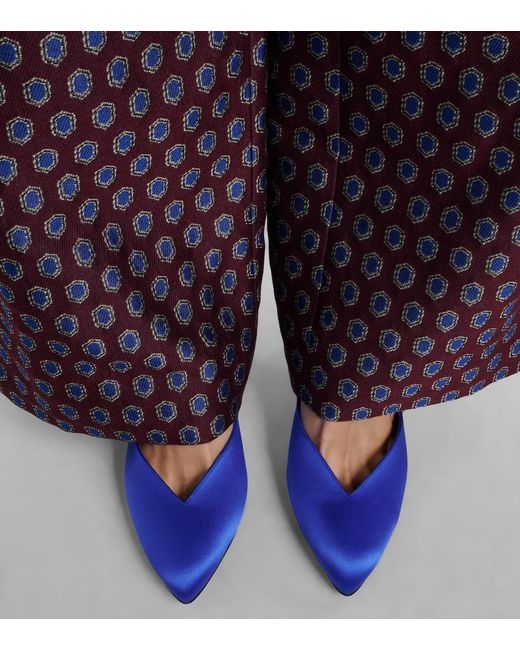 Herbert Levine Blue Not Half Bad 95 Satin Pumps