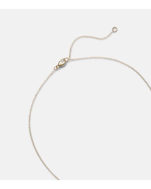 STONE AND STRAND Blue Essential 14Kt Choker With Diamonds