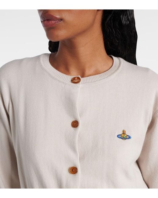 Cardigan Bea Orb De Algodon Y Cachemir Vivienne Westwood de color Natural