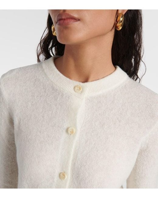 Altuzarra White Thea Wool And Alpaca-Blend Cardigan