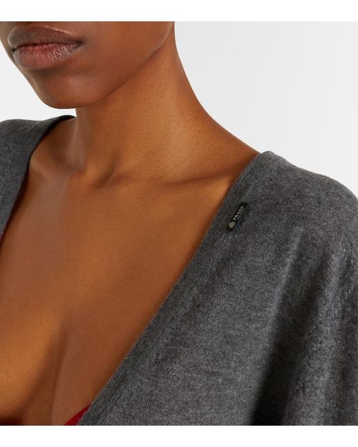 Prada Gray Cashmere Cardigan
