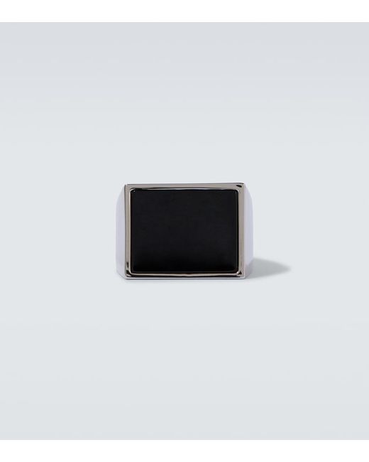 Dries Van Noten Ring in Black für Herren