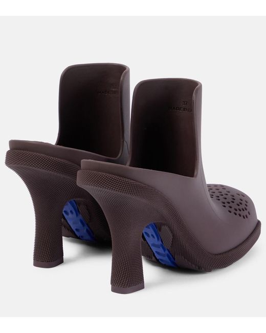 Burberry Purple Barbican Pvc Mules