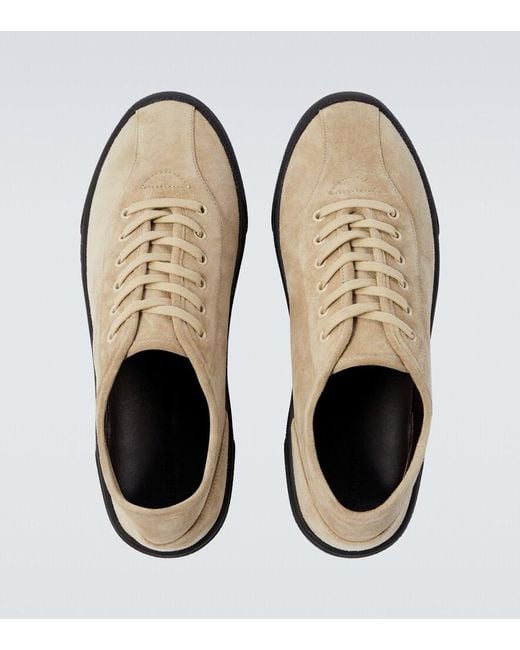 The Row White Suede Sneakers for men