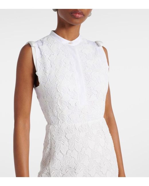 Giambattista Valli White Macrame Gown