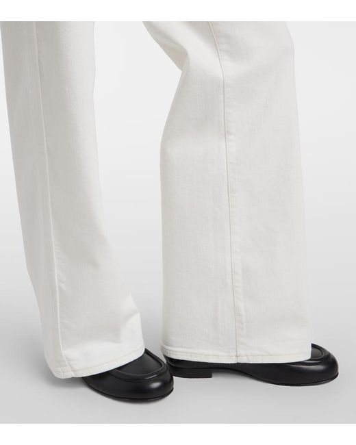 FRAME White Le Slim Palazzo Wide-Leg Jeans
